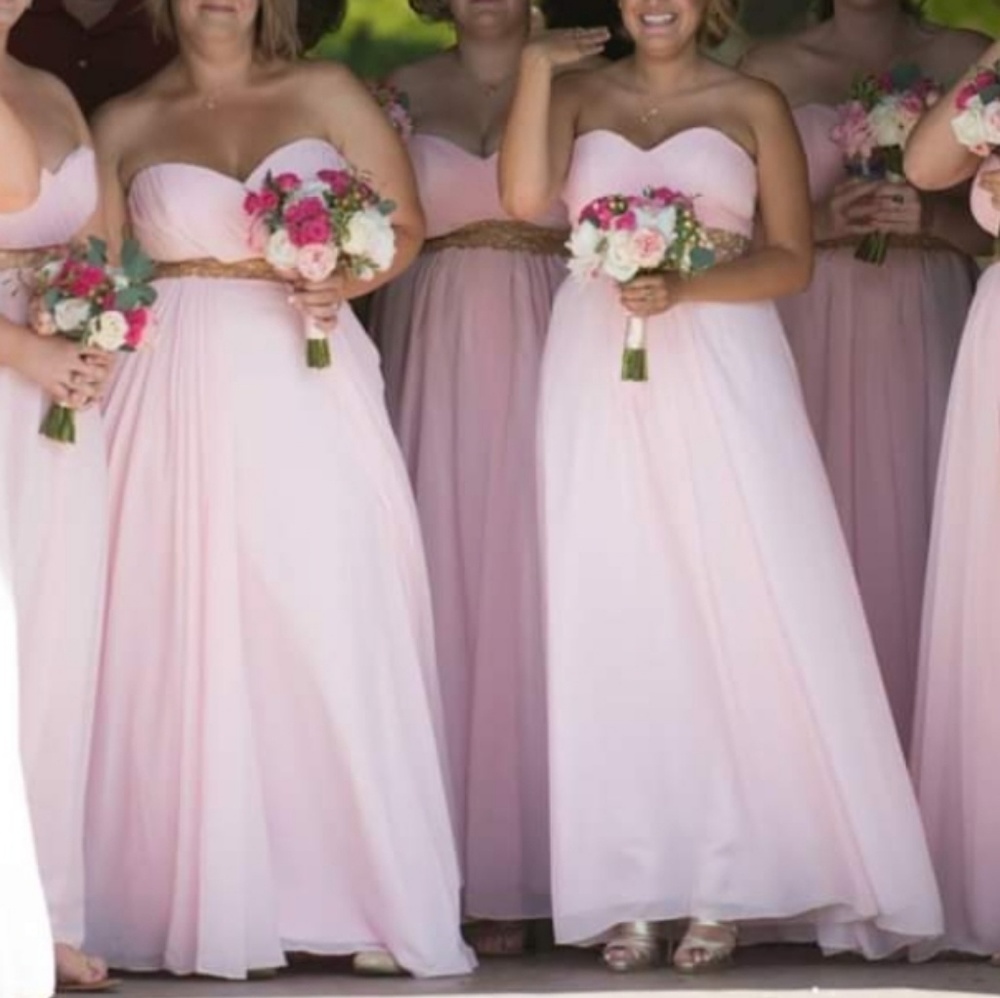 Beautiful Blush Pink Prom or Bridesmaid Dress